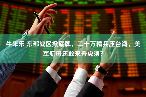 牛来乐 东部战区掀底牌，二十万精兵压台海，美军航母还敢来捋虎须？